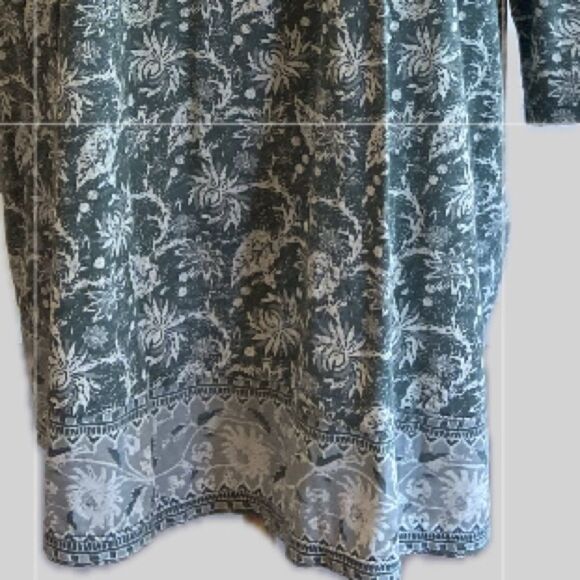 Lucky Brand NWOT Green Floral Patterned Tunic Top 2X - Picture 5 of 7